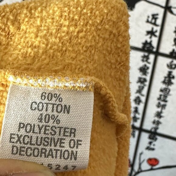 Ruehl No. 925 Joggers Sweat Pants Capri Womens Size M Mustard Yellow Logo - Picture 6 of 6